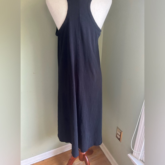 J Crew Re-Imagined Eco label black High/Low black tank dress. Racer back. Size S - Picture 2 of 15